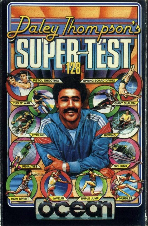 Daley-Thompsons-Super-test-ZX-Spectrum-art-by-Bob-Wakelin
