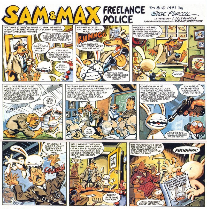 Sam & Max - Freelance Police - versus the Nazis.